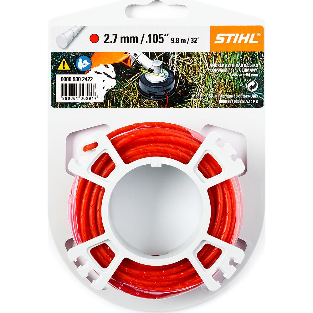 Леска для триммера Stihl 2.7мм круглая бесшумная 9.8м (9302422) — Фото 1